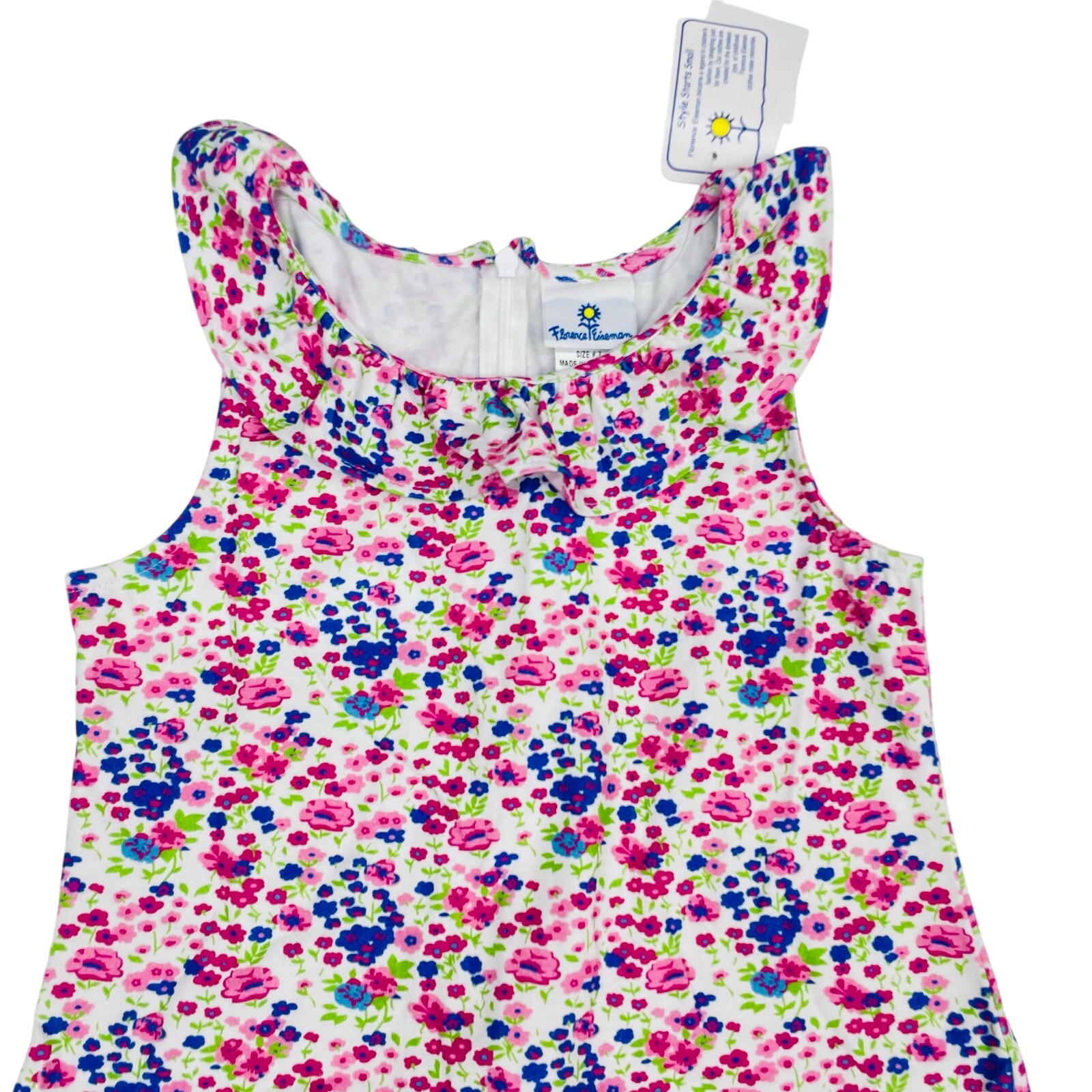Nwt Florence Eiseman Size 10 Floral Print Knit Dress — image 3 of 5